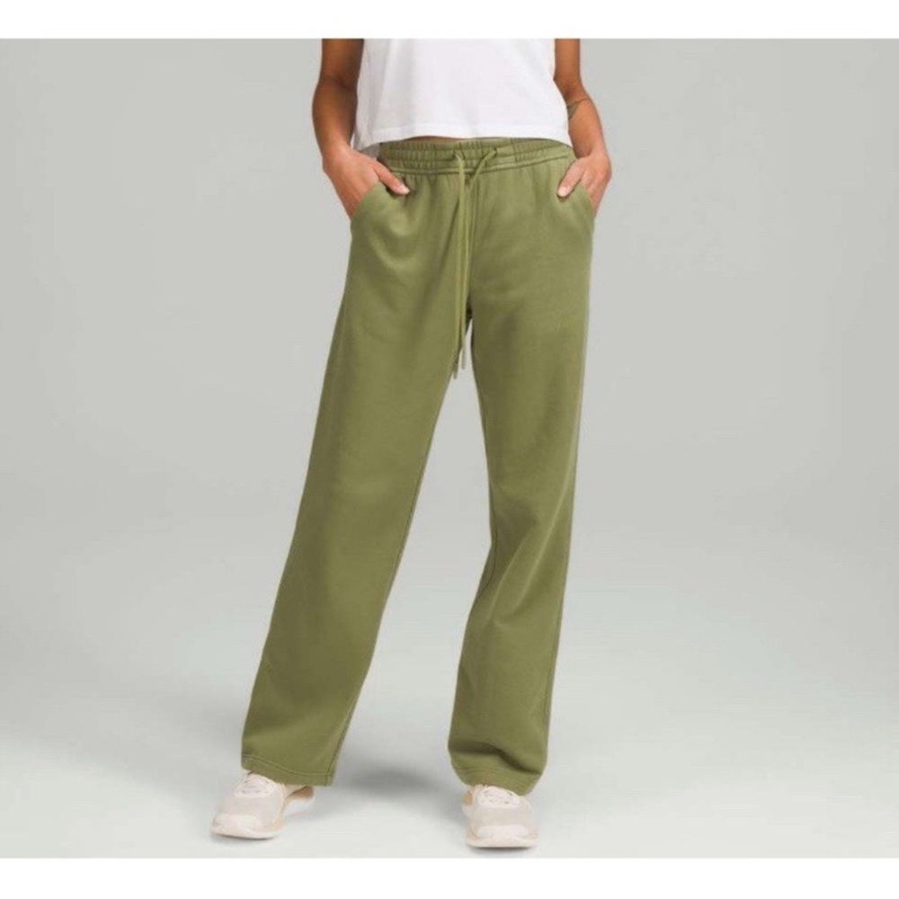 lululemon athletica Olive Green Straight Leg Pants